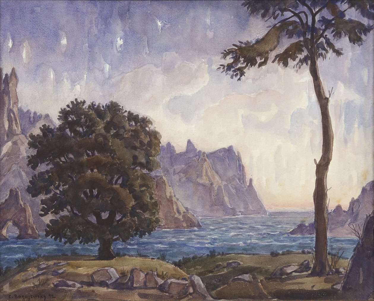 Landscape by Konstantin Fyodorovich Bogayevsky