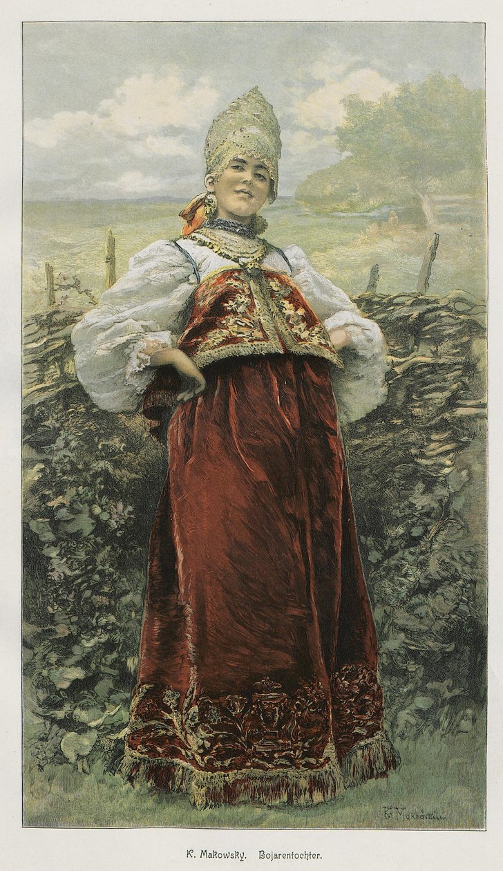 Boyar Daughter by Konstantin Makovsky