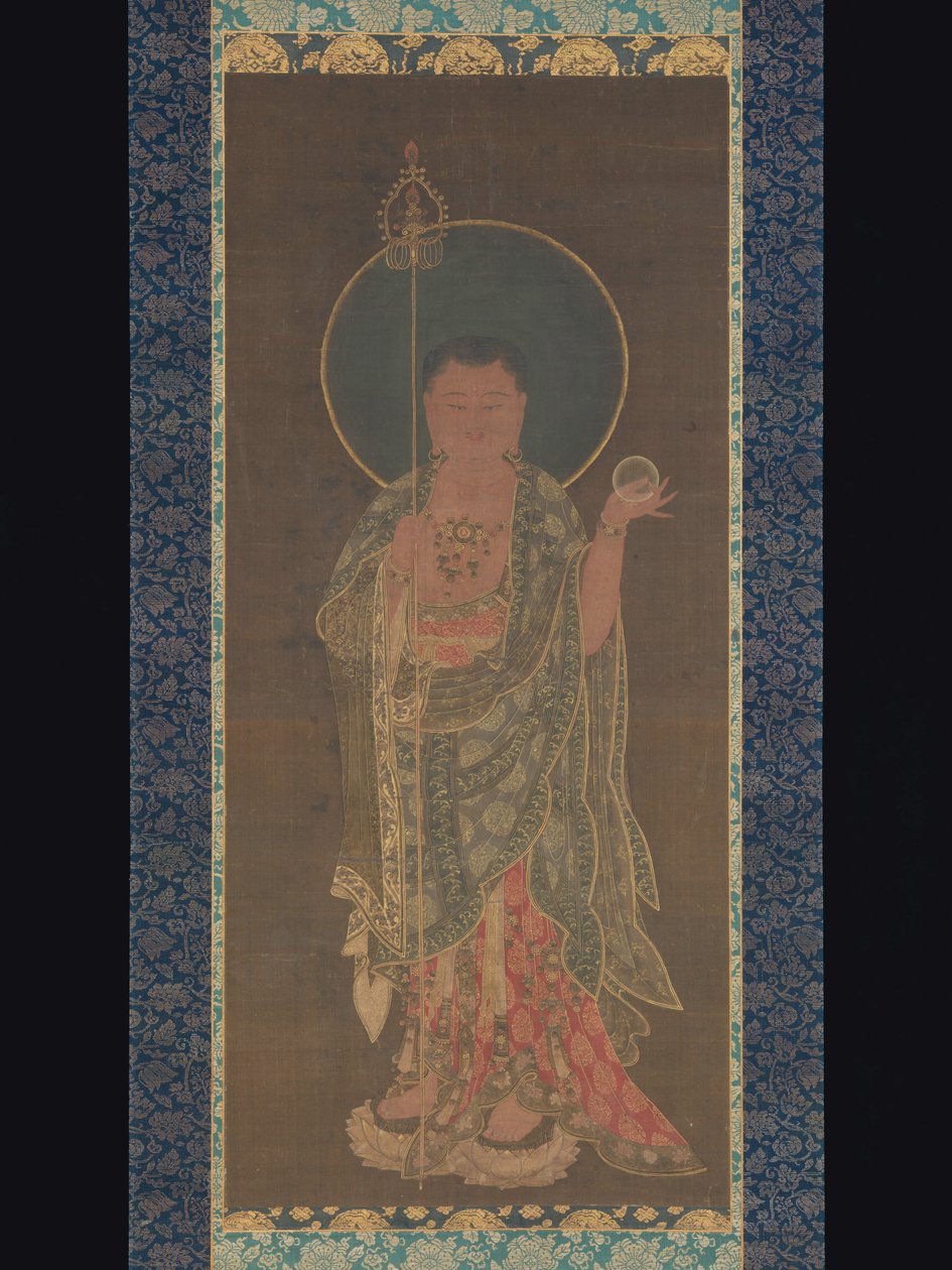 Hanging Scroll of Kshitigarbha by Korean School