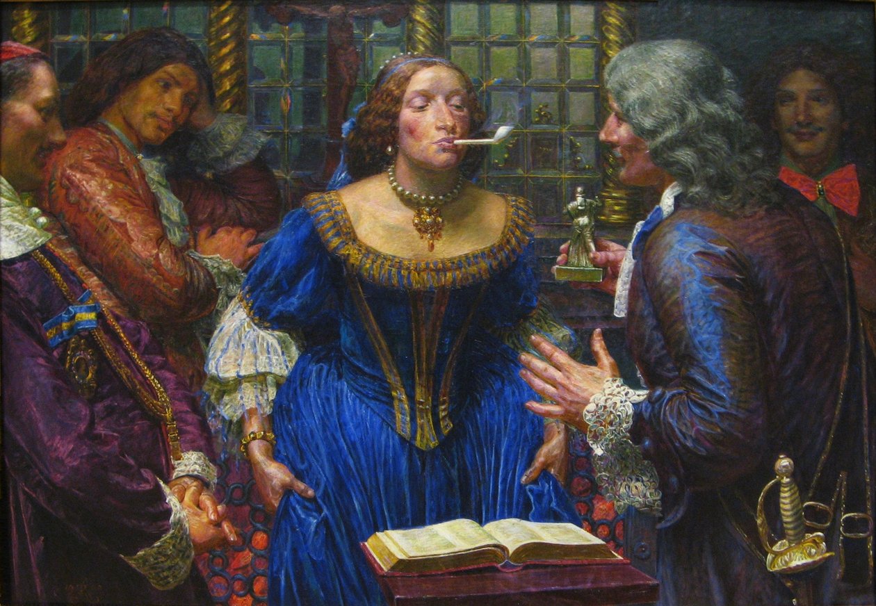Queen Christina in Palazzo Corsini by Kristian Zahrtmann