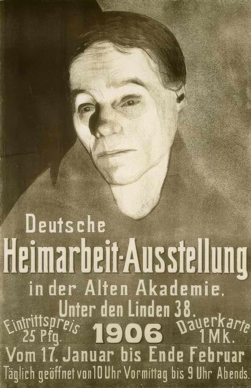 German Home Work Exhibition in the Old Academy, Unte by Käthe Kollwitz