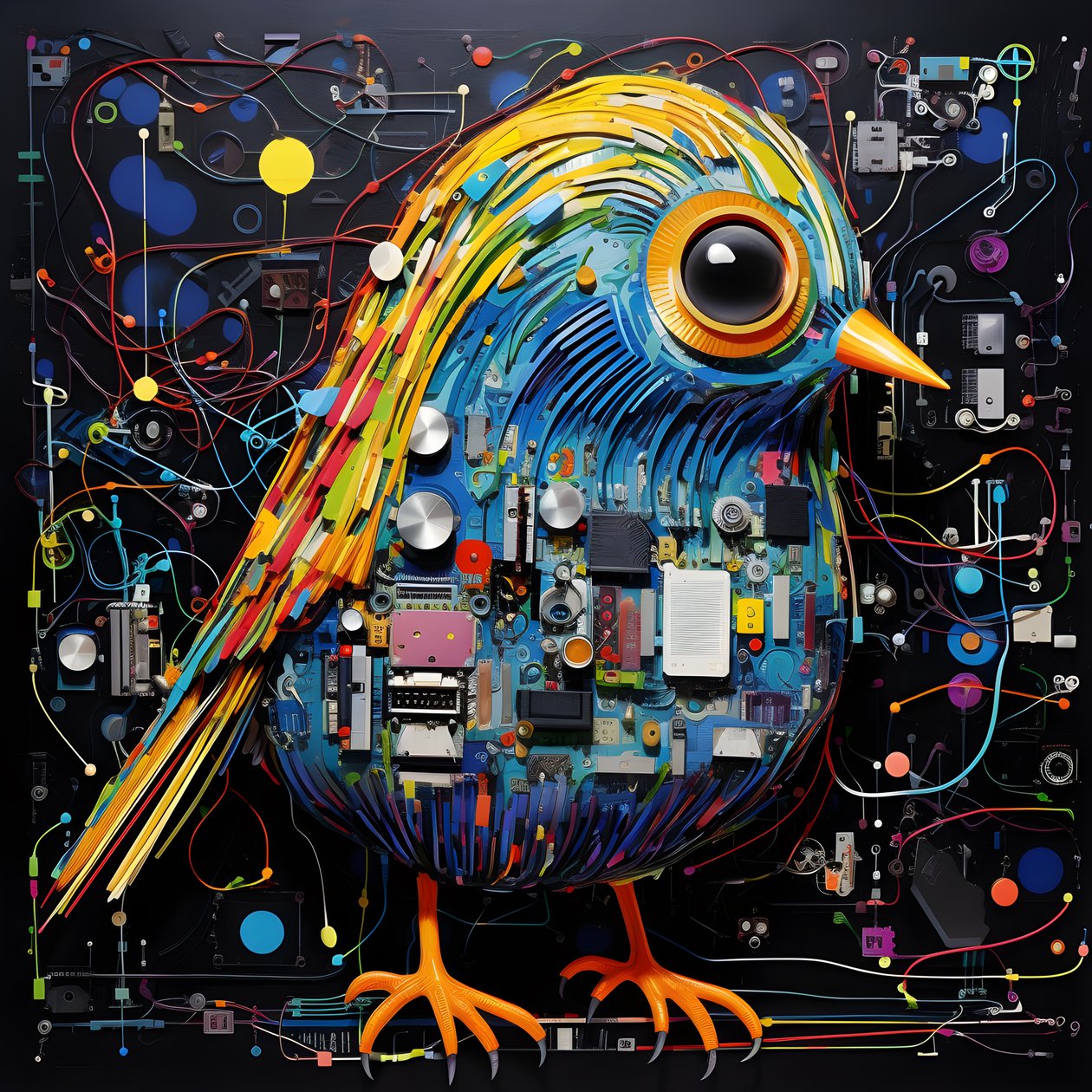 Graffiti Bird 4 by Kurt Heppke