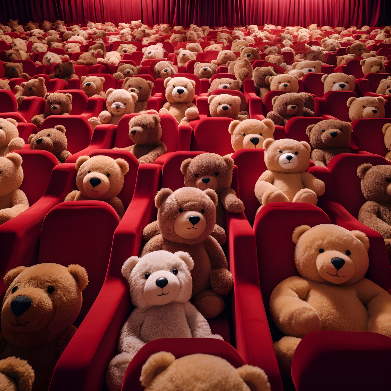 Millions of Teddy Bears in a Cinema 3 by Kurt Heppke