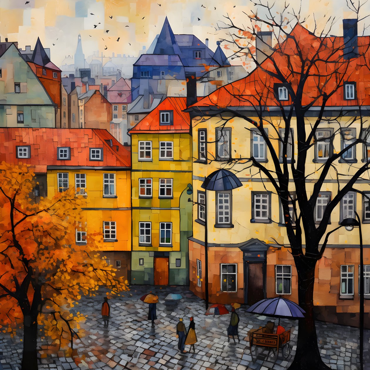 Prague Houses 3 by Kurt Heppke