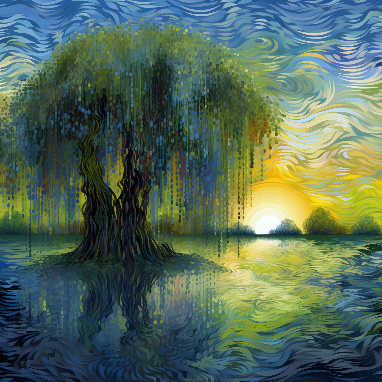 Weeping Willows 1 by Kurt Heppke