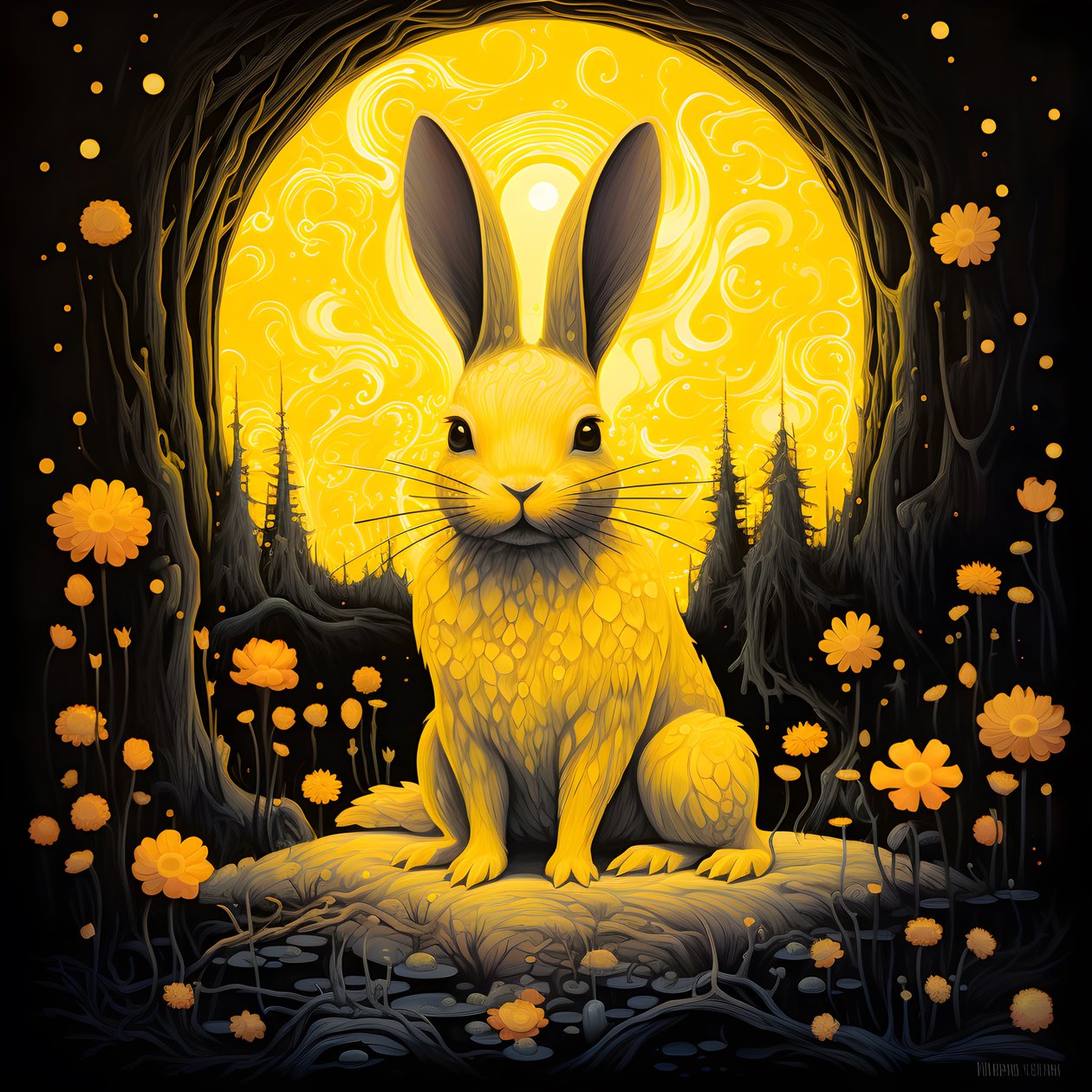 A Yellow Hare 3 by Kurt Heppke