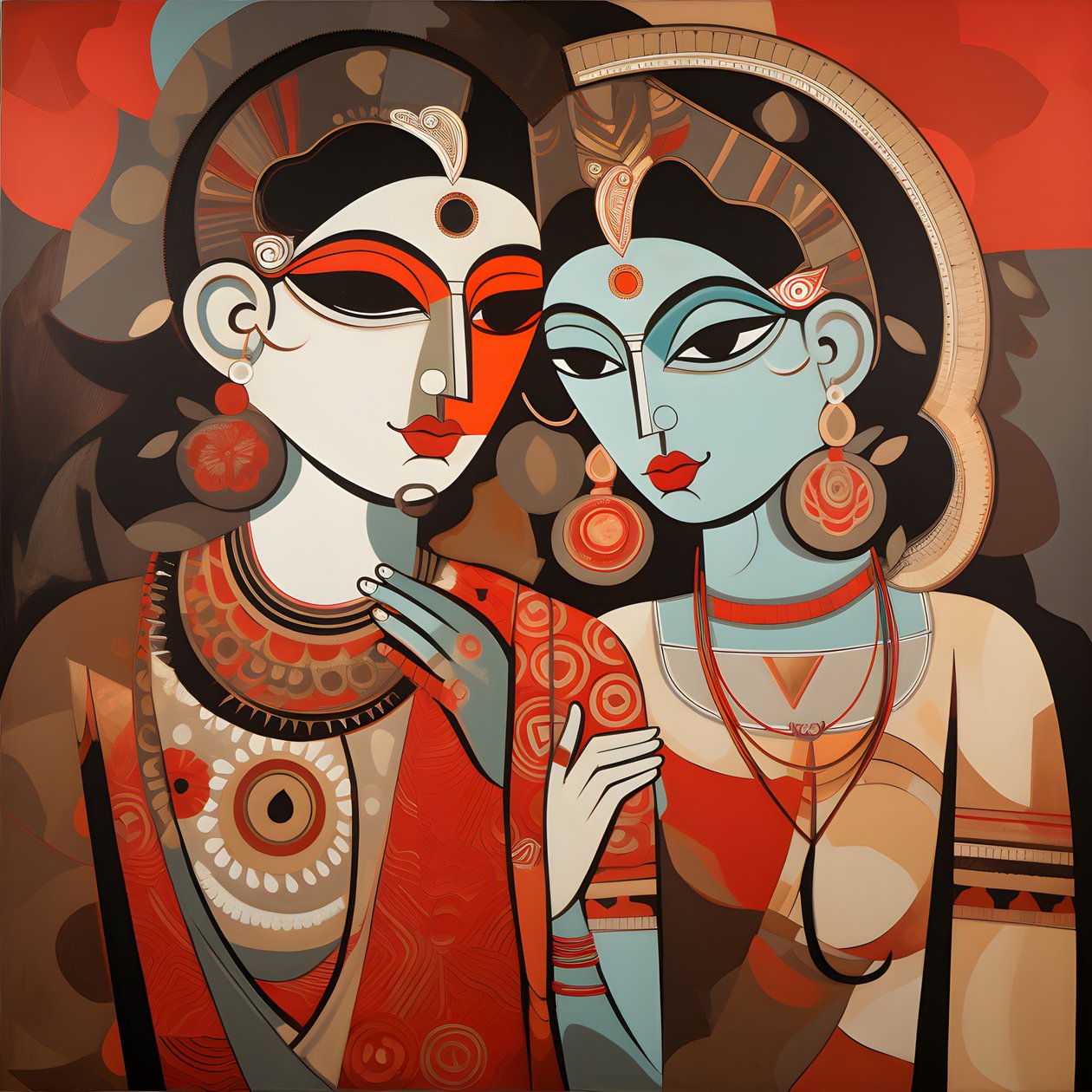Krishna & Rupa 2 by Kurt Heppke