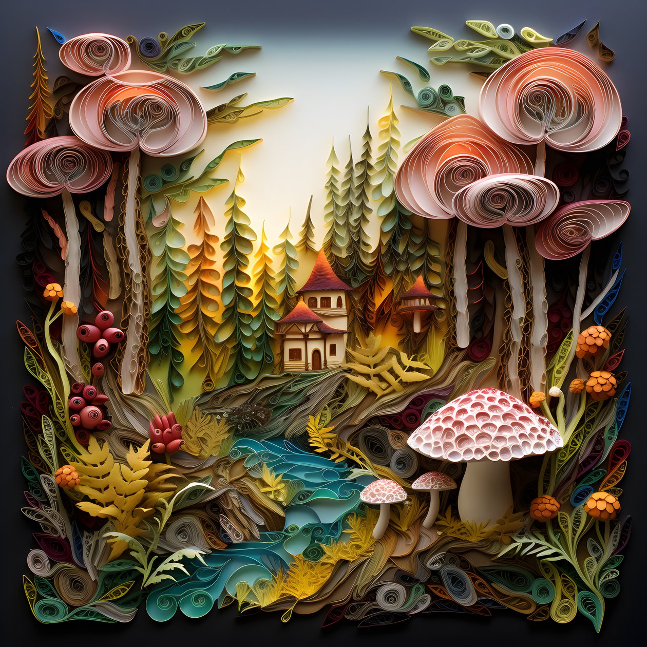 Whimsical Forest Hideaway 1 by Kurt Heppke