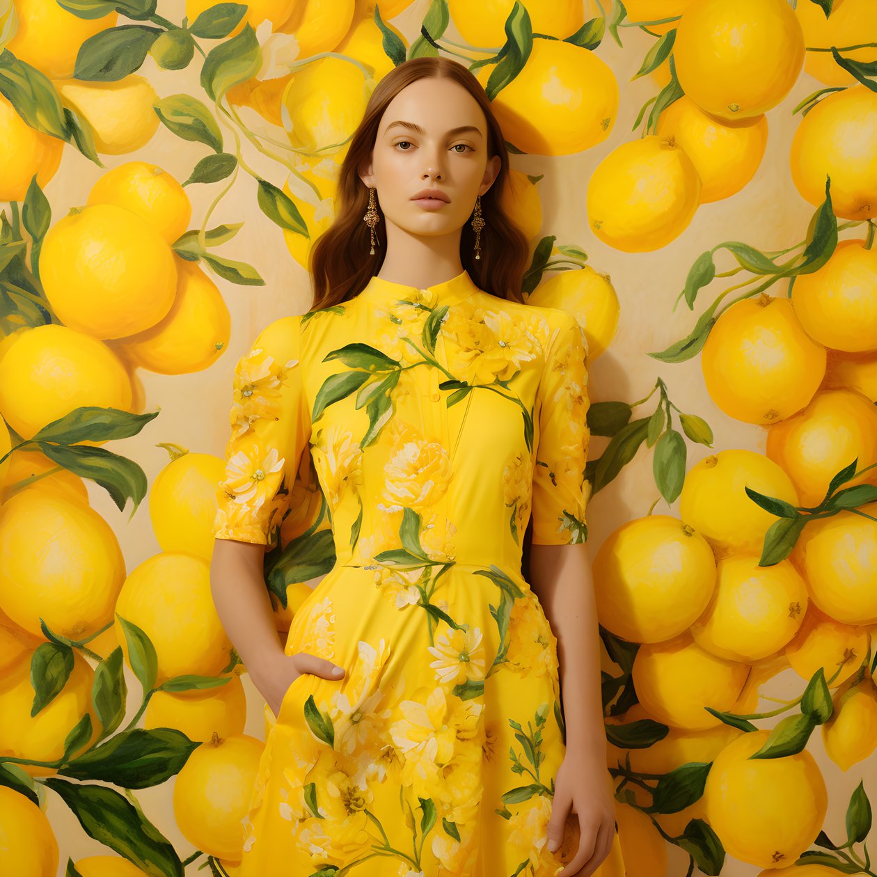 Various Yellow Lemon Motifs 3 by Kurt Heppke