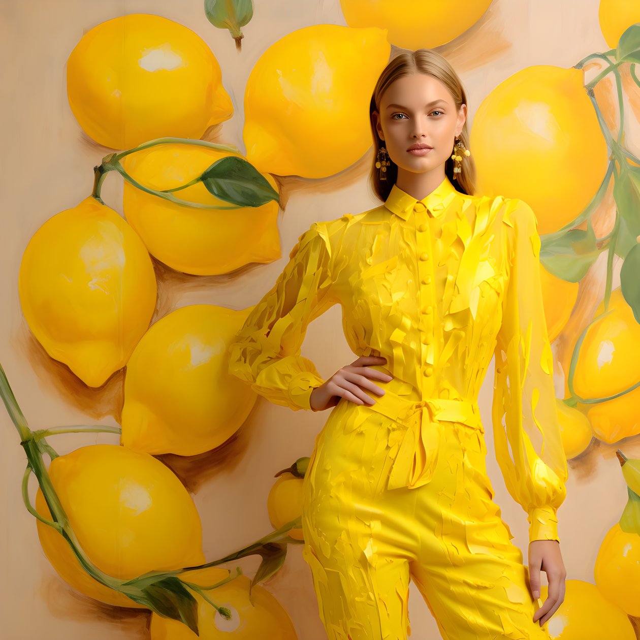 Various Yellow Lemon Motifs 4 by Kurt Heppke