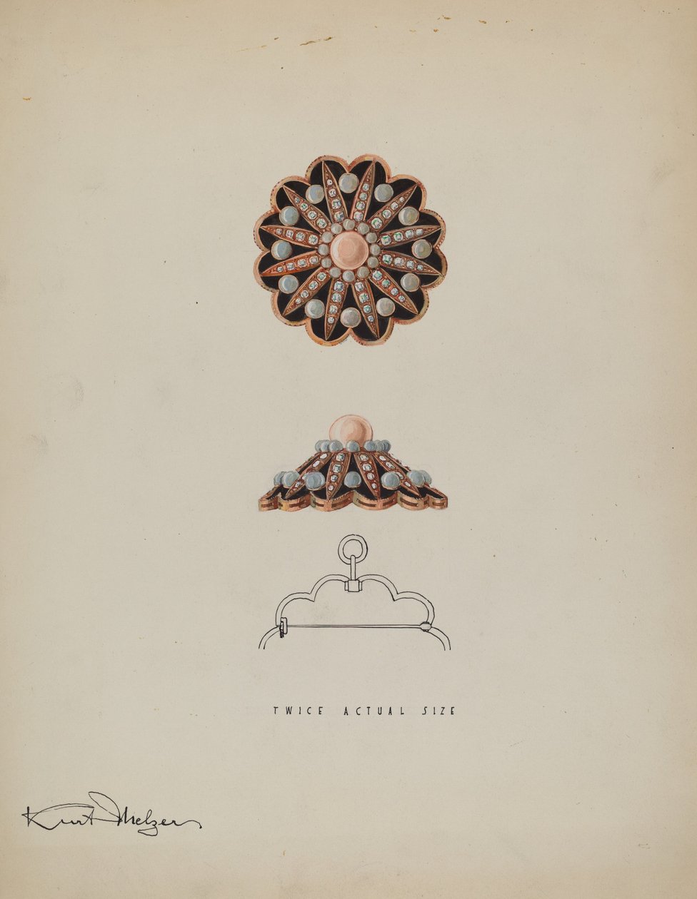Brooch by Kurt Melzer