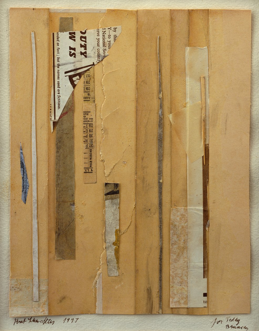 Collage by Kurt Schwitters
