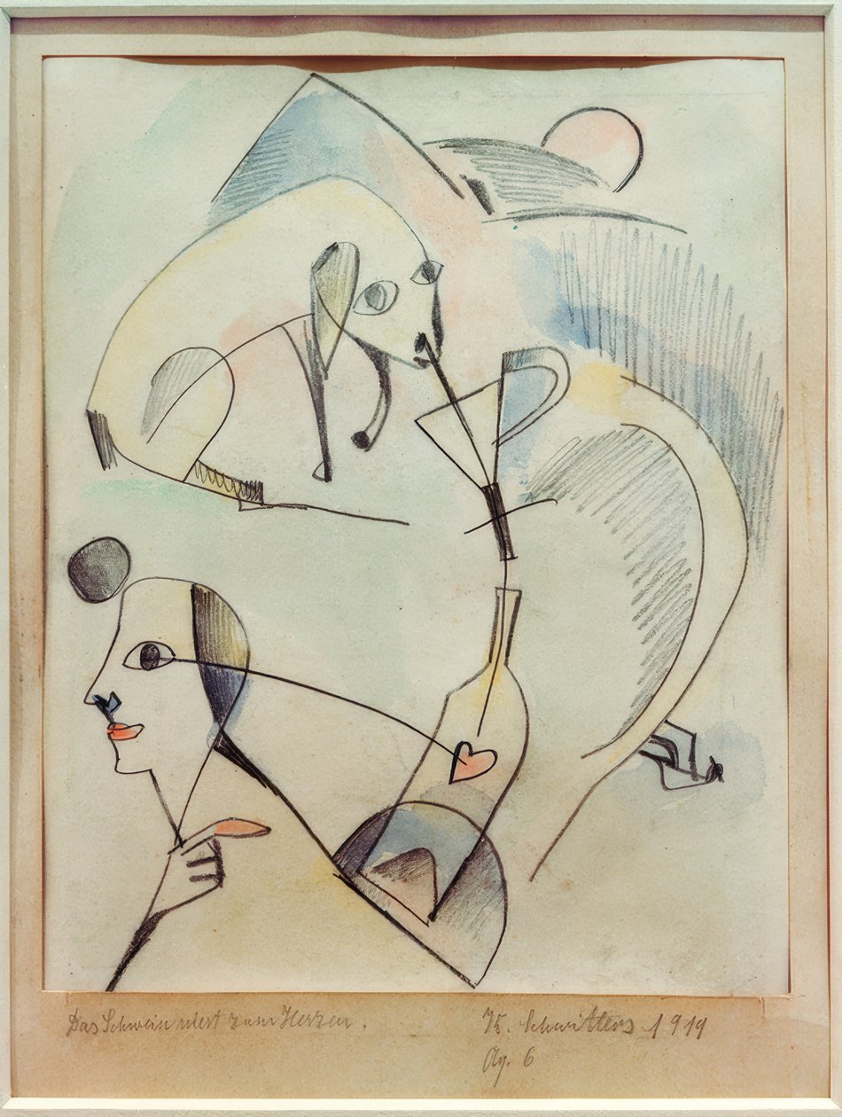The Pig Sneezes to the Heart by Kurt Schwitters
