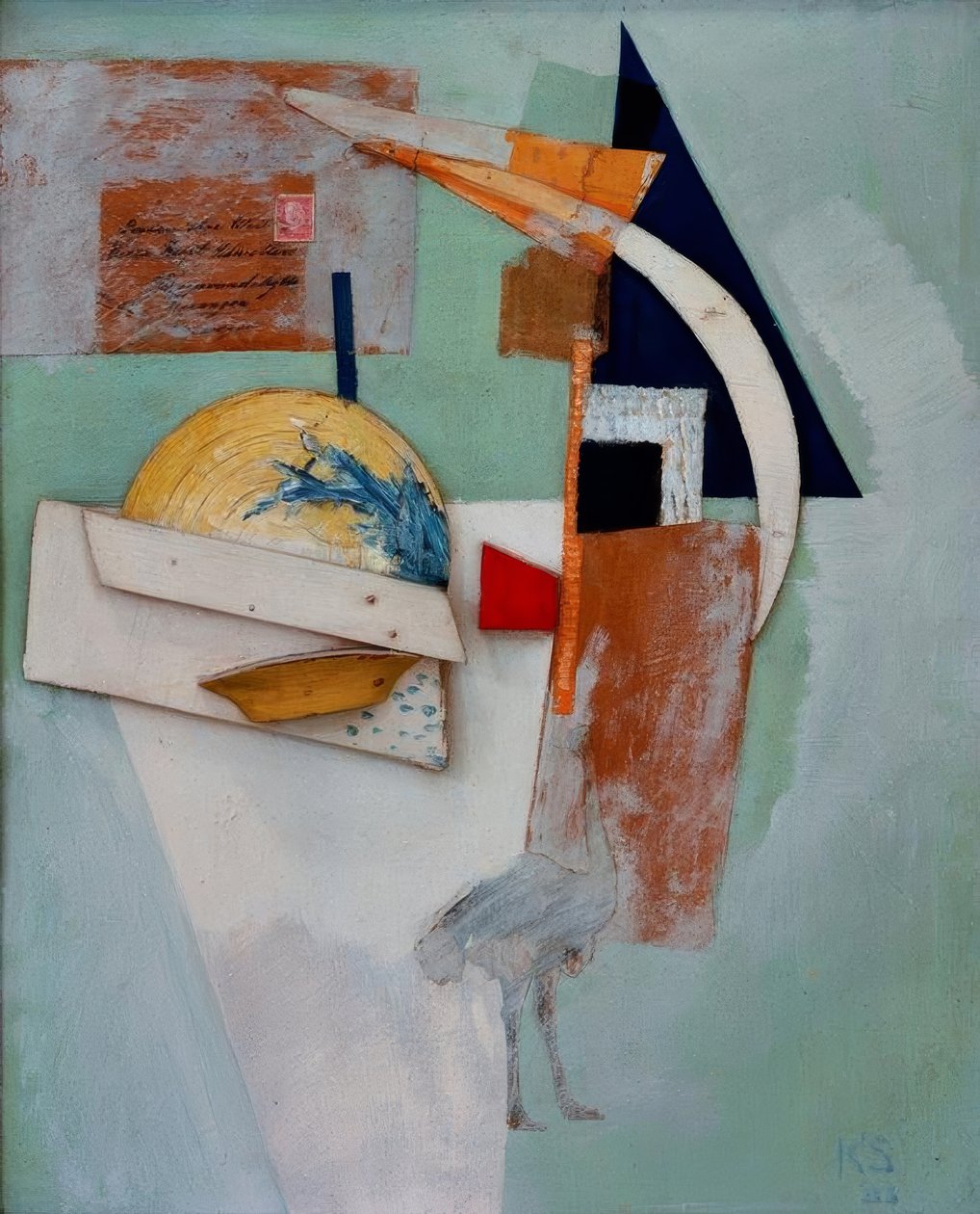 Crescent Moon Ugelvik by Kurt Schwitters