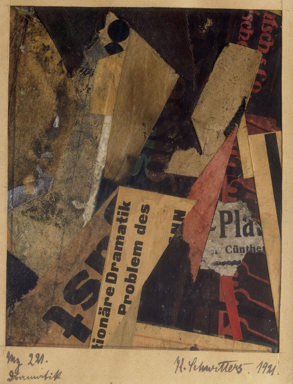 Merz 221 by Kurt Schwitters