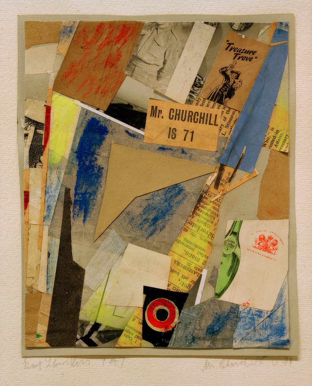 Mr. Churchill is 71 by Kurt Schwitters