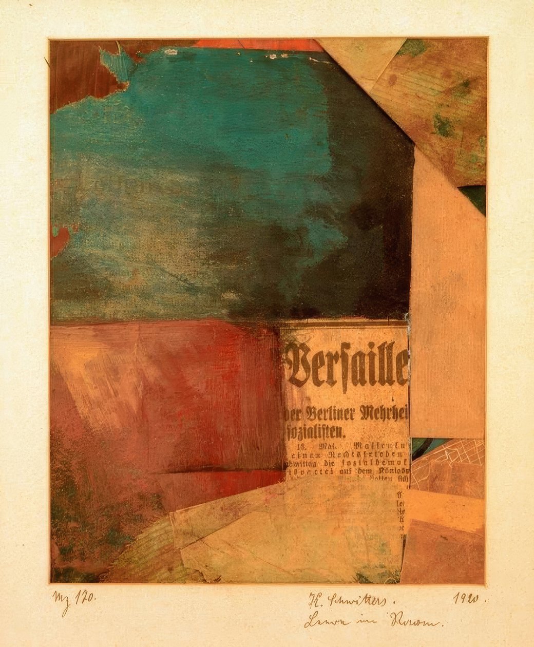 Mz 180. Emptiness in Space by Kurt Schwitters