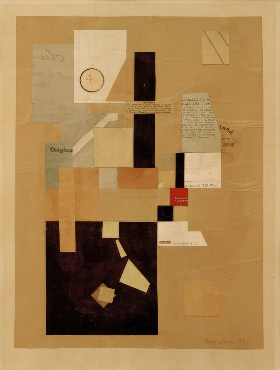 Untitled (4 KR) by Kurt Schwitters