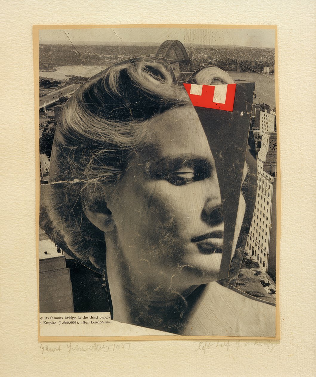 Left Half of a Beauty by Kurt Schwitters