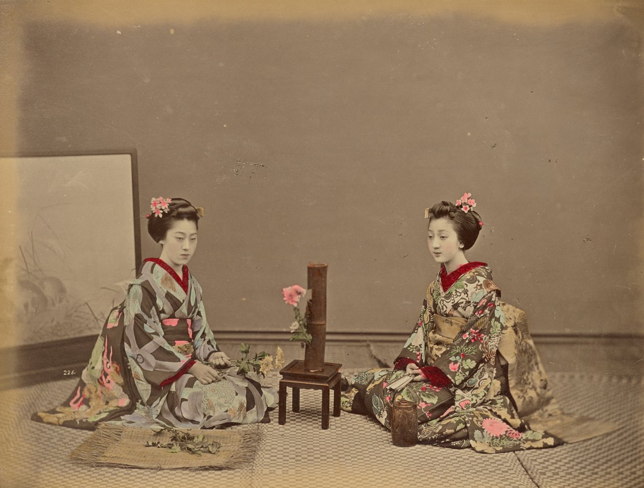 Flower Kept Alive by Putting in Water by Kusakabe Kimbei