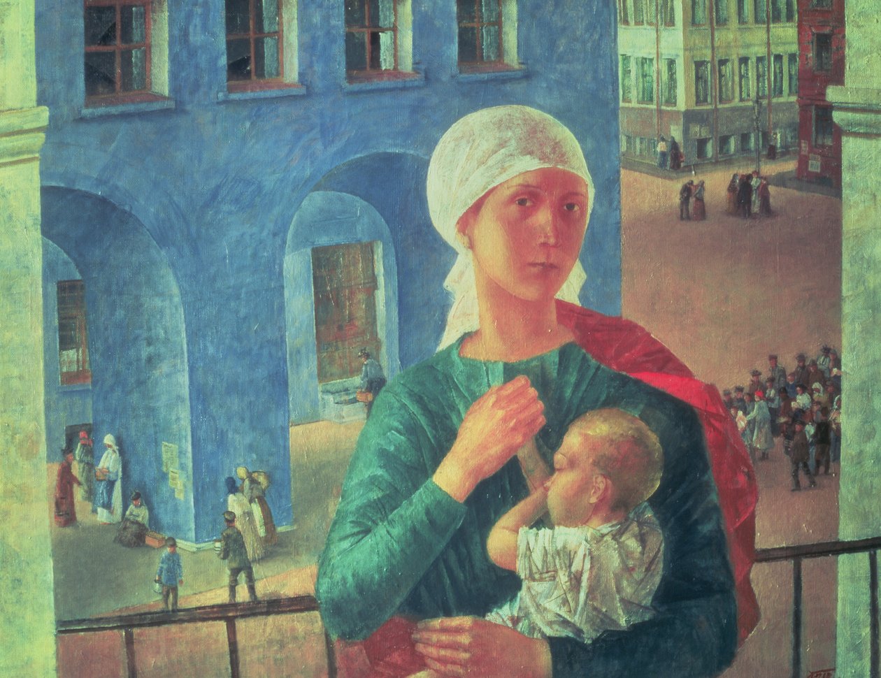 1918 in Petrograd by Kuzma Sergeevich Petrov Vodkin