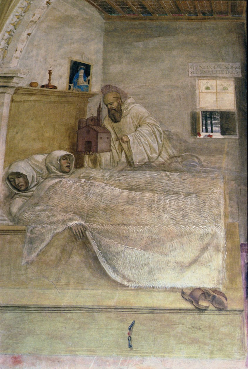 The Life of St. Benedict (detail) by L. and Sodoma, G. Signorelli