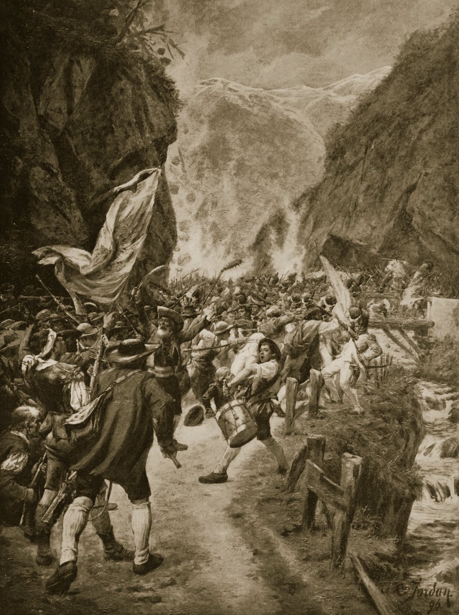 The Revolt of the Tyrolese, 1809 by L. Jordan