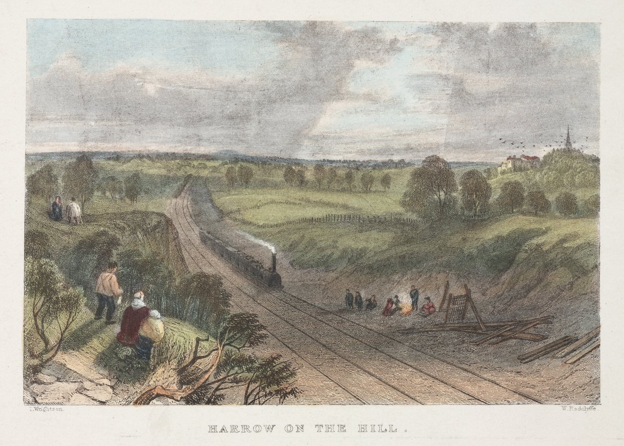 Harrow on the Hill by L. after Wrightson