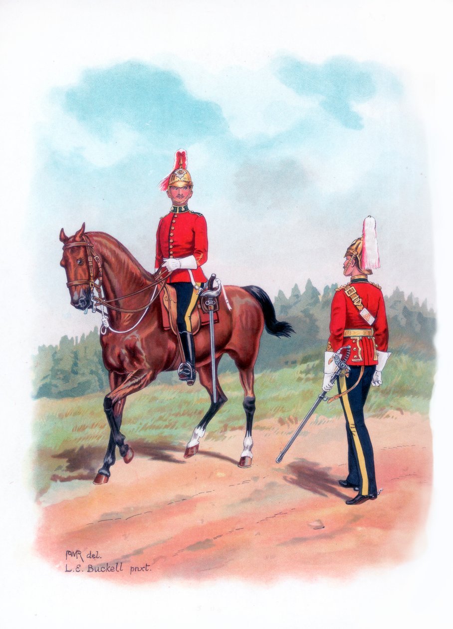 Dragoon guards, 1915 by L. E. Buckell