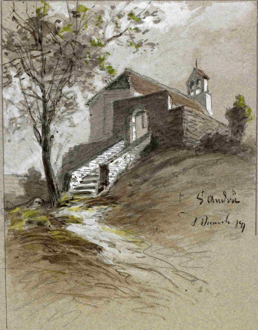 Church of St. Andrew in Gozd near Otok by Ladislav Benesch