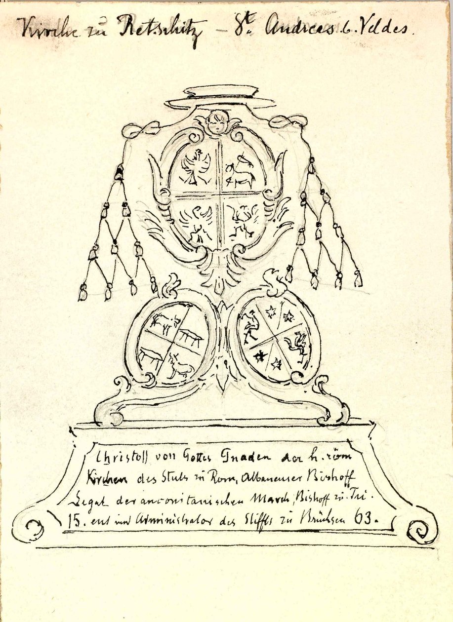 Coat of Arms of the Bishopric of Brixen by Ladislav Benesch