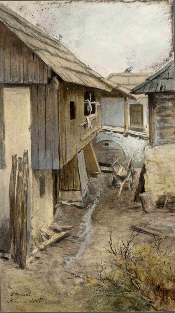 Kranjska Gora - Farmyard by Ladislav Benesch