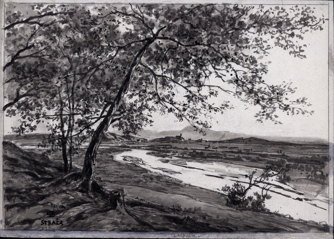 View from Straza towards Ljubljana by Ladislav Benesch