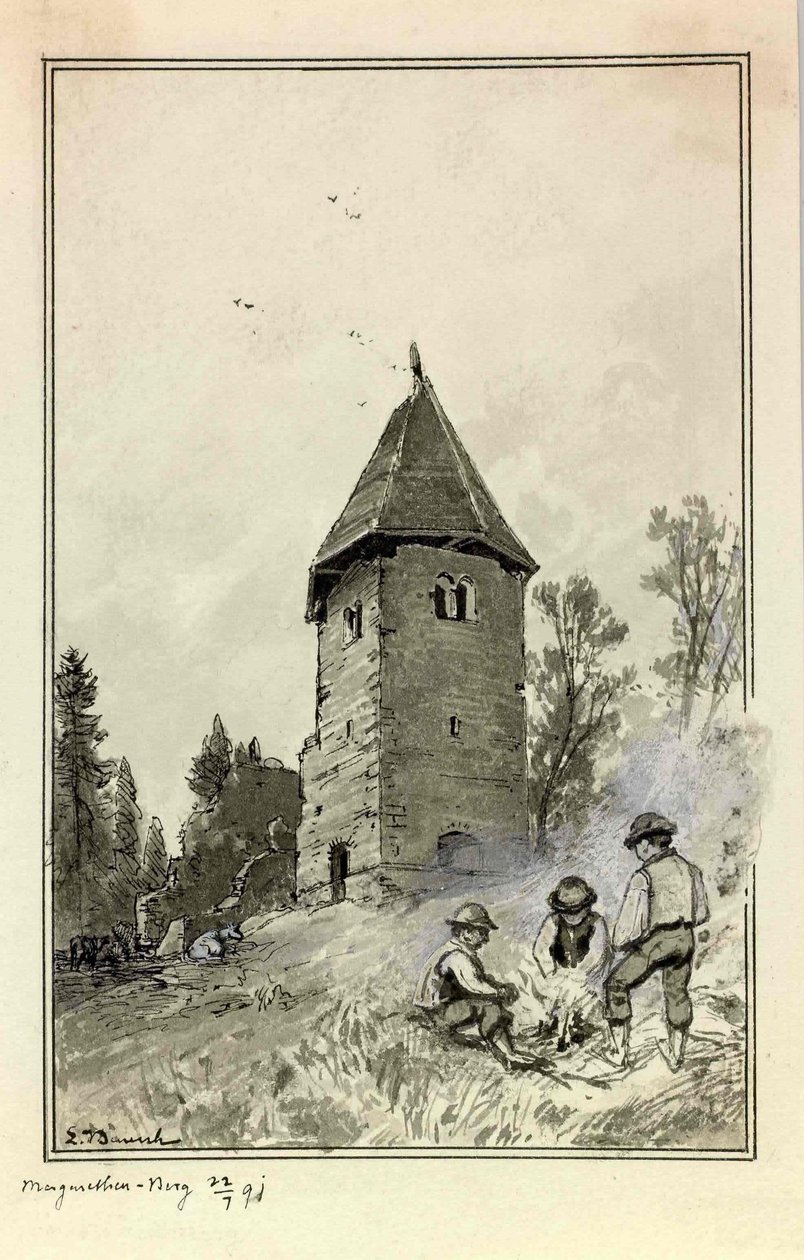 Smarjetna Gora above Kranj by Ladislav Benesch