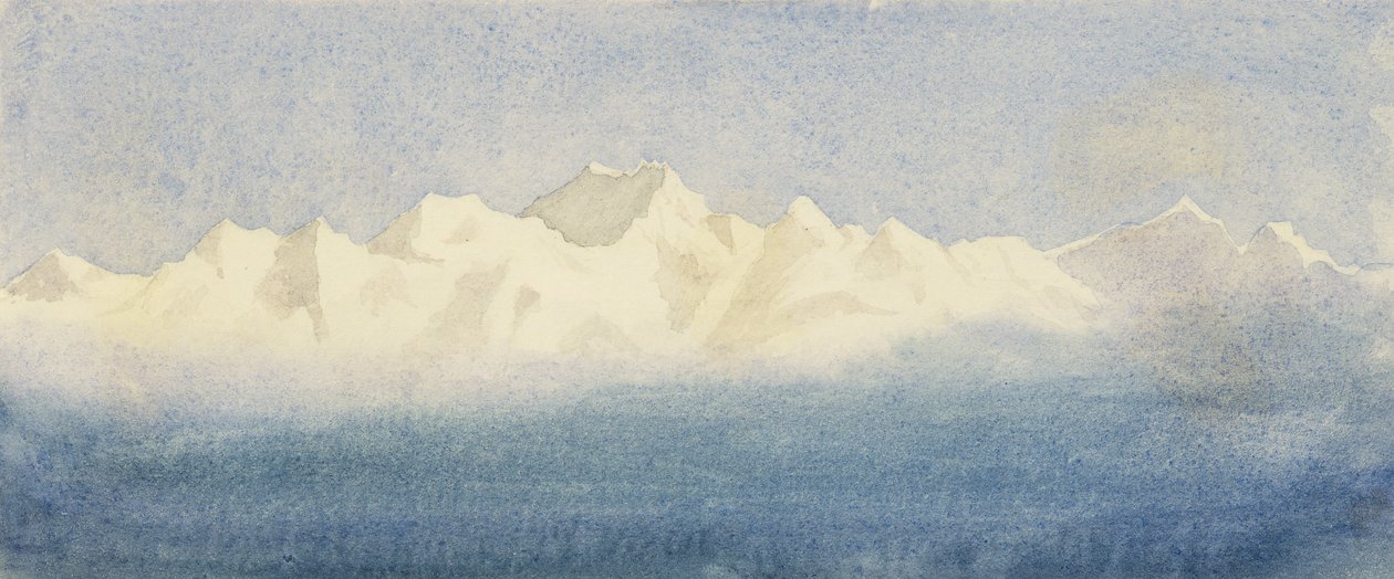 Alpine Landscape by Lady Emma Crichton