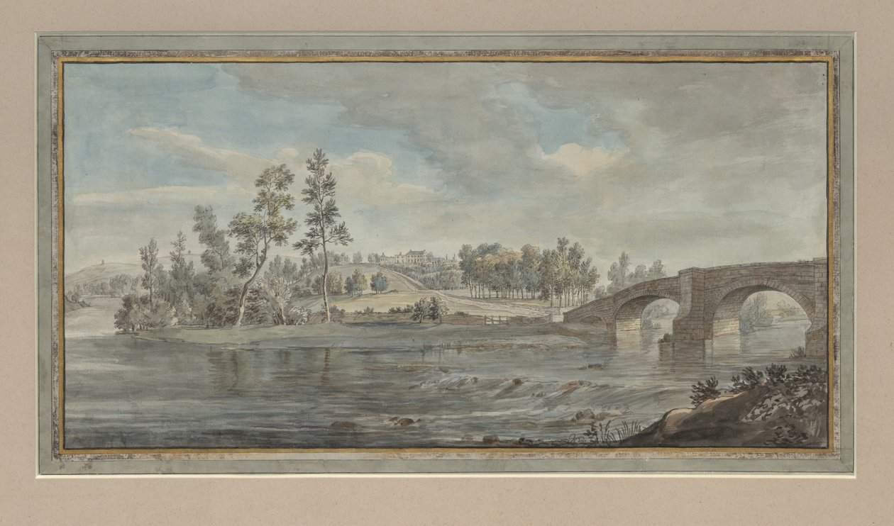 Ouze Bridge, Armathwaite, c.1770-80 by Lady Mary Lowther
