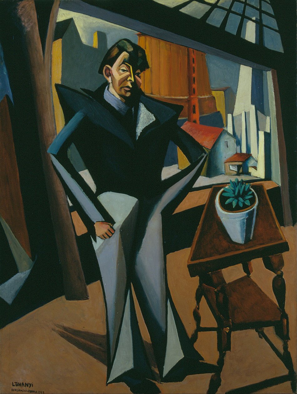 Man Standing at a Window by Lajos Tihanyi