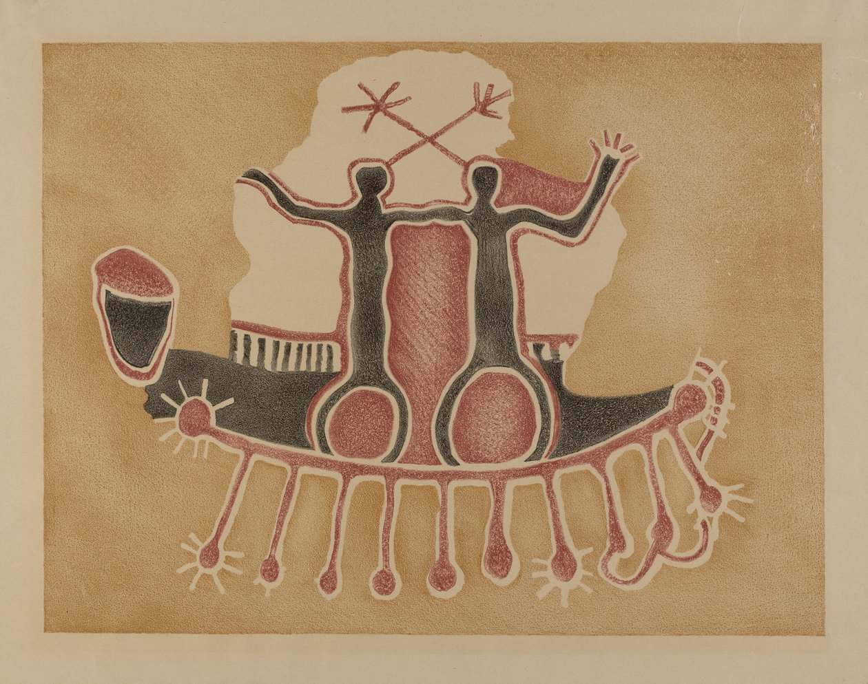 Petroglyph - Human Figures by Lala Eve Rivol