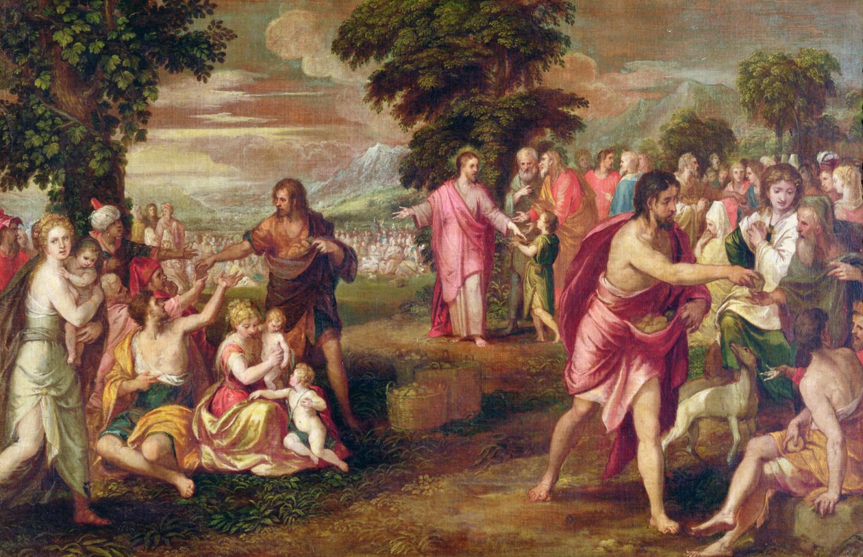The Feeding of the Five Thousand by Lambert Sustris
