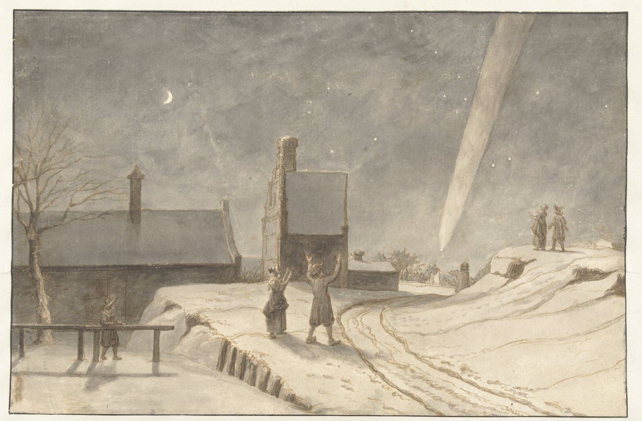Comet above Alkmaar, 1681 by Lambert Doomer