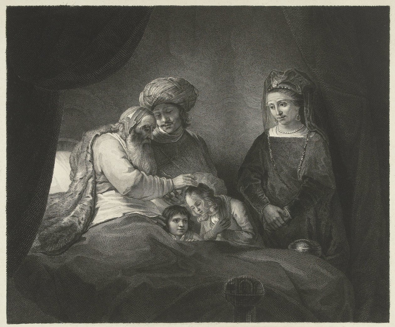 Jacob Blesses Ephraim and Manasseh by Lambertus Antonius Claessens