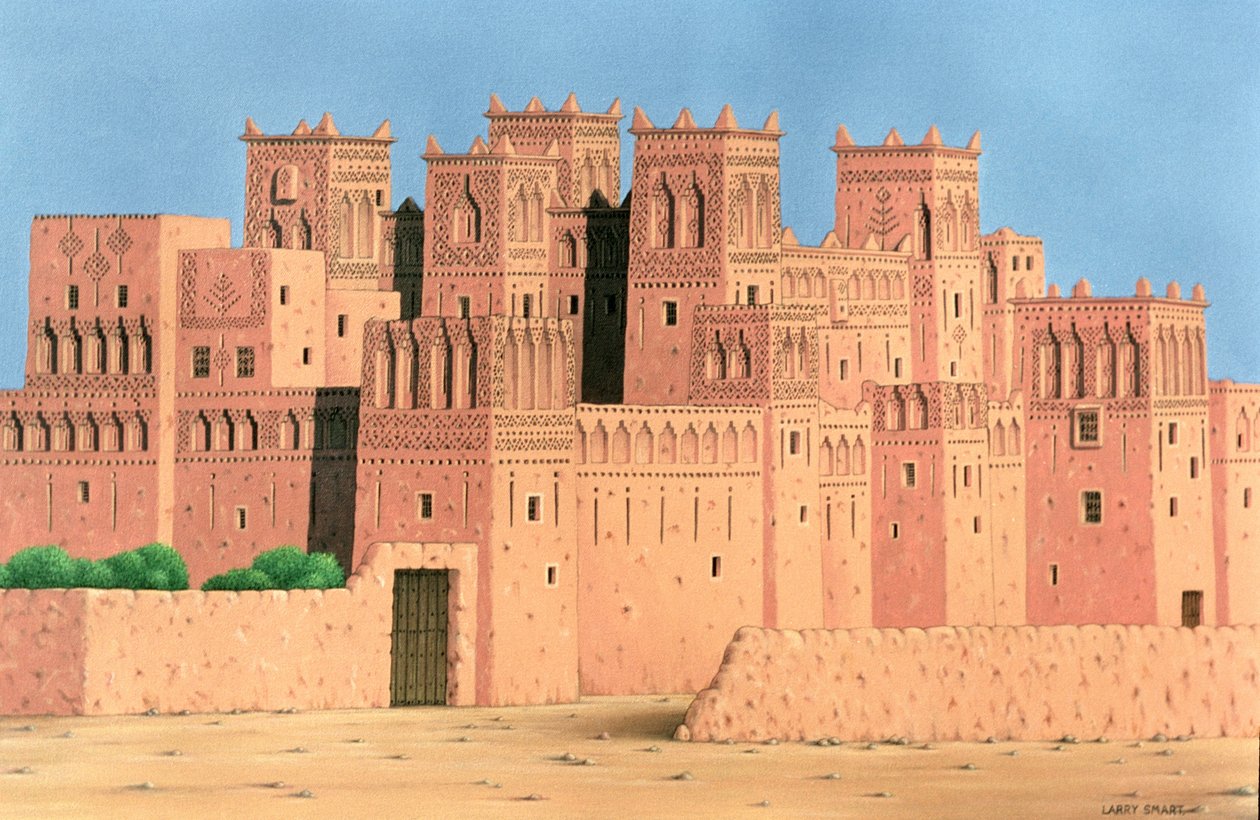 Kasbah, Southern Morocco by Larry Smart