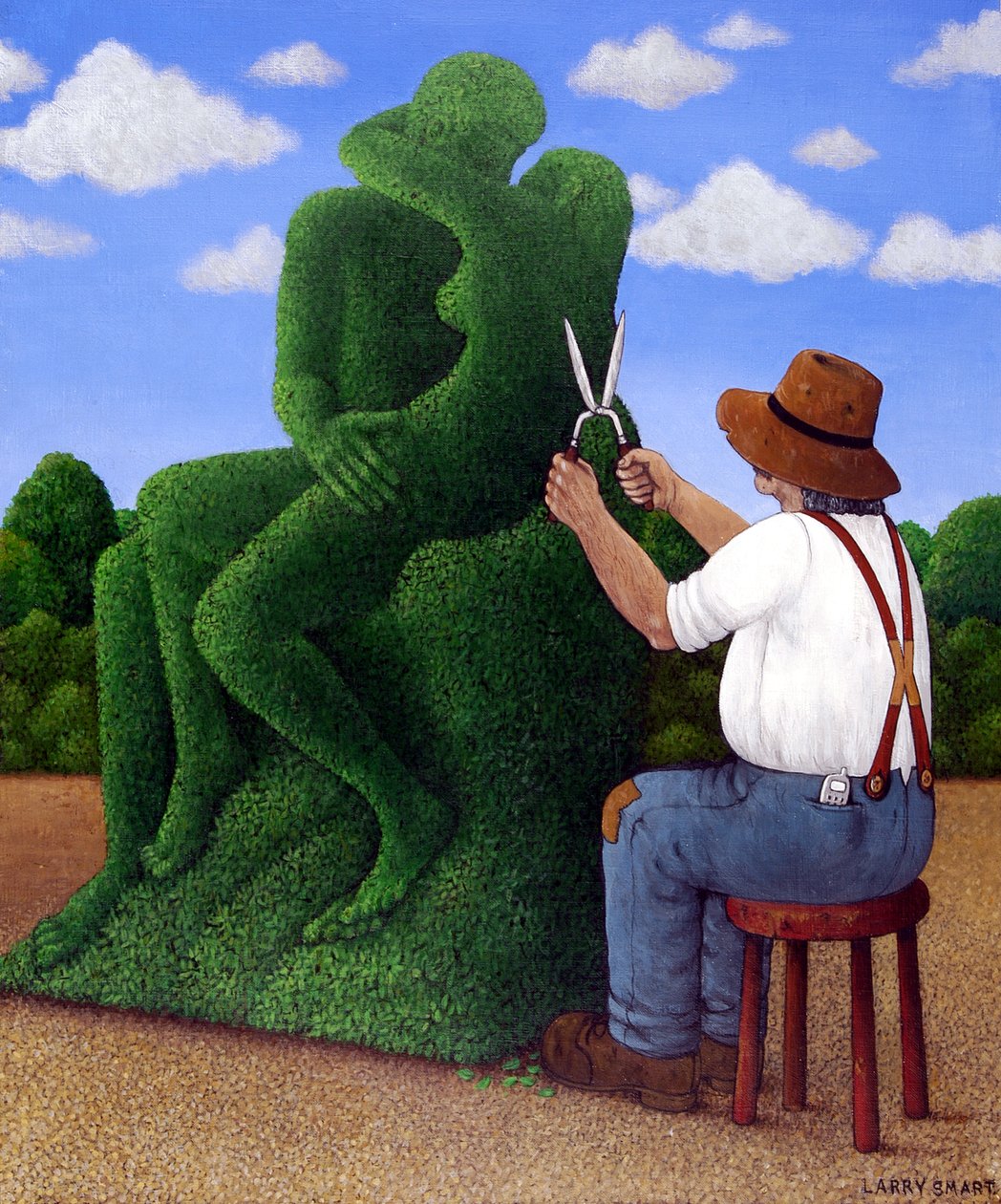 Topiary Kiss by Larry Smart