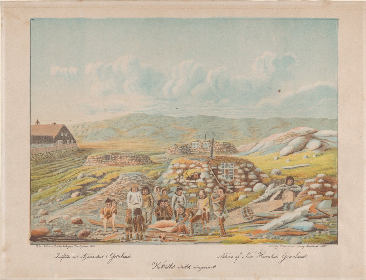 Natives of New Herrnhut, Greenland by Lars Møller