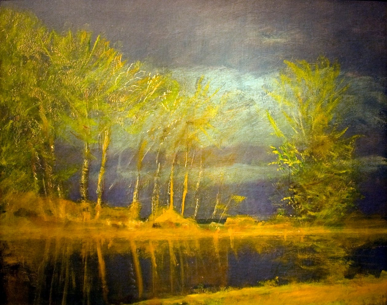 Lights in April Spring Storm by Laszlo Mednyanszky