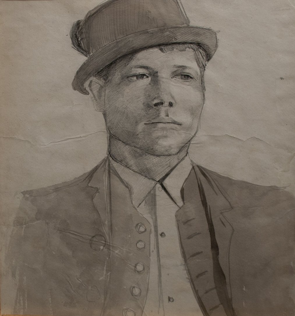 Boy with a Hat by Laszlo Mednyanszky