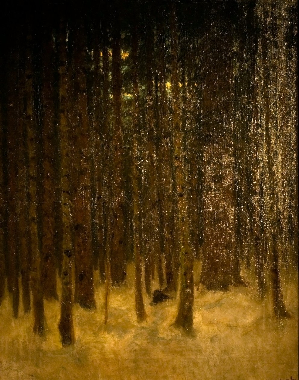Forest in Winter by Laszlo Mednyanszky