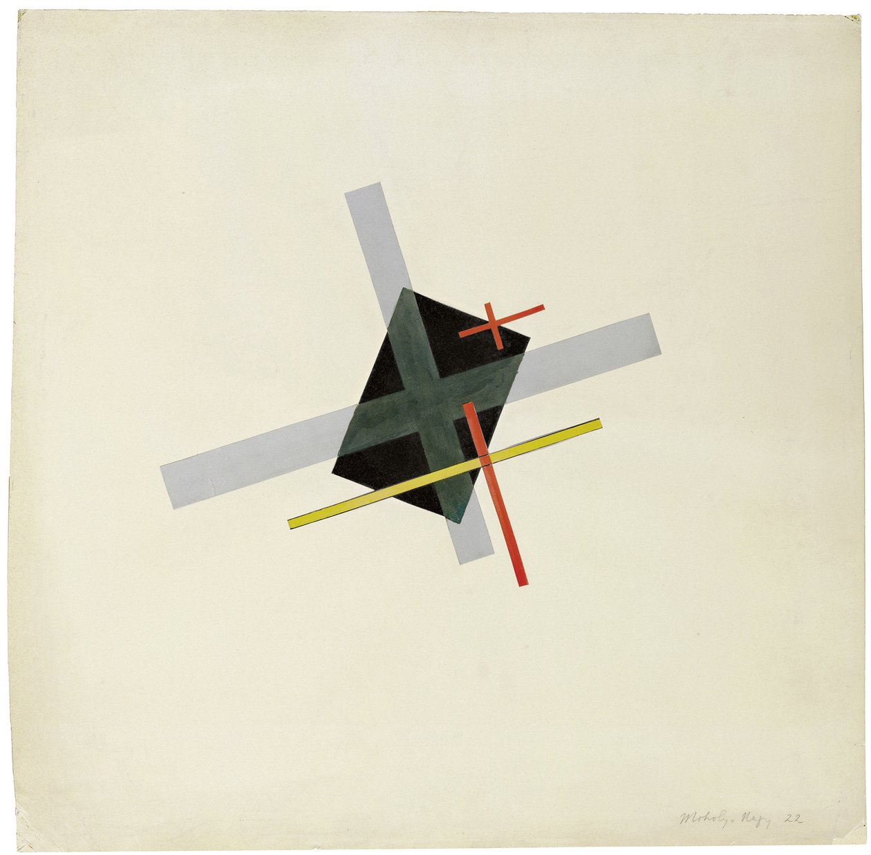 Collage With Black Centre, 1922 by Laszlo Moholy Nagy