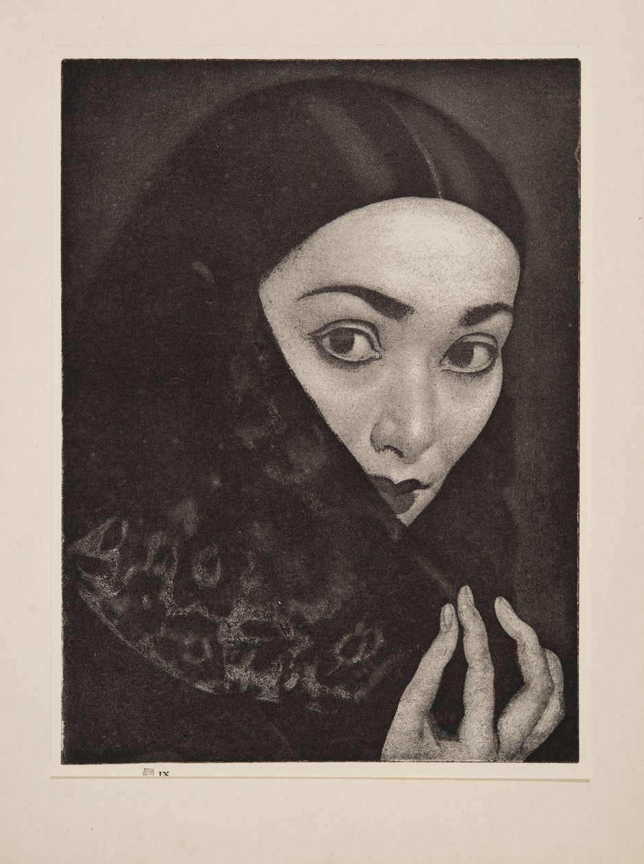 Lady with a Shawl by Laura Knight