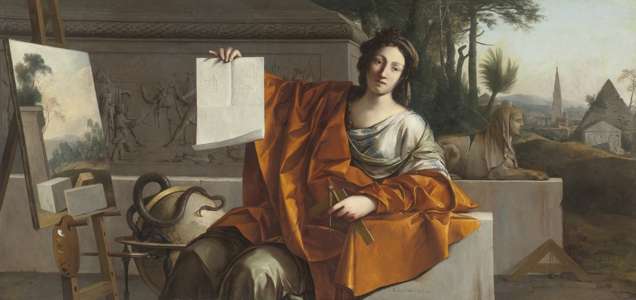 Allegory of Geometry by Laurent La Hyre de